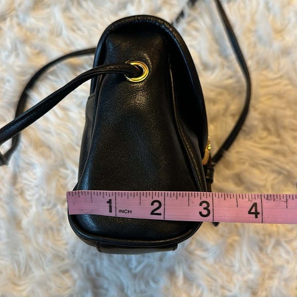 Michel Jordi Geneva Black Leather Edelweiss Crossbody bag - Picture 14 of 15